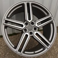 R20x10  5X120  ET  40  72.6  B1382  (HX015)  Grey Polished Half Matt (MGHM)  For HAXER  (K7)  ((AKC 110 Eur) Rear+Front)