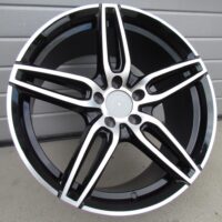 R18x8  5X112  ET  43  66.6  XE225  (BK5434)  Black Polished (MB)  For MER  (K2+P)