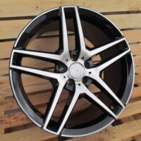 R20x8.5  5X112  ET  43  66.6  BK967  Black Polished (MB)  For MER  (K2)  (Rear+Front)