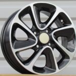 R14x5  4X100  ET  41  54.1  B5387  Black Polished (MB)  For HYUND  (K4)