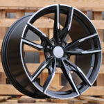 R18x8  5X120  ET  34  72.6  I5478  Black Polished Half Matt (MBHM)  For BMW  (P1)  (Rear+Front)