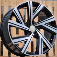 R17x7.5  5X112  ET  45  57.1  B5805  Black Polished (MB)  For VW  (K2)