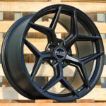 R19x8.5  5X112  ET  40  66.6  HX04F  Black Half Matt (BLHM)  For HAXER  (Z7)  (HYBRID FORGED (Front+Rear))