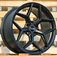 R19x8.5  5X112  ET  40  66.6  HX04F  Black Half Matt (BLHM)  For HAXER  (Z7)  (HYBRID FORGED (Front+Rear))