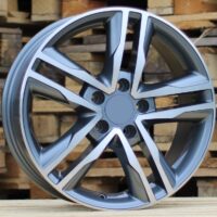 R17x7.5  5X120  ET  50  65.1  BK424  Grey Polished (MG)  For VW  (K2)  (4x4 (max 1250kg))