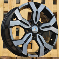 R17x6.5  5X114.3  ET  50  66.1  B1110  Black Polished (MB)  For DACIA  (P)