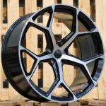 R19x8.5  5X112  ET  35  66.5  I5598  (FBX112)  Black Polished (MB)  For AUD  (K7)  (HYBRID FORGED)