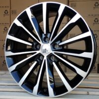 R18x8  5X112  ET  44  57.1  F1526  (YF0458)  Black Polished (MB)  For SKODA  (Z6+A)  (HYBRID FORGED)