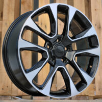 R20x8  5X127  ET  50  71.5  B5536  Black Polished (MB)  For JEEP  (K4)