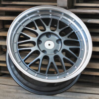 R17x7.5  5X120  ET  34  72.6  A1025  Gun Metal+Polished Lip (GMPL)  For RACIN  (P)  (BBS Style)