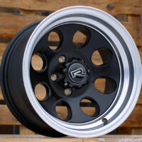 R15x8  5X114.3  ET  M20  83.1  XF171  Black Half Matt+Polished Lip (BLHMPL)  For 4X4  (R+K4)