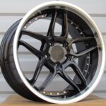 R19x10  5X120  ET  40  72.6  SSA01  (HX030)  Black+Polished Lip (BLPL)  For HAXER  (P+Z3+Z2)  (Rear+Front)