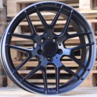 R18x8  5X112  ET  40  66.6  A1257  Black Half Matt+Polished Lip (BLHMPL)  For MER  (P)