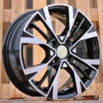 R15x6  4X100  ET  51  54.1  Y1127  Black Polished (MB)  For KIA  (R+L1)