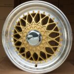 R14x6.5  4X100  ET  35  73.1  BY479  (BK5616)  Gold+Polished (YP)  For RACIN  (R)  (BBS Style)