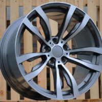 R20x11  5X120  ET  37  74.1  B1057  Grey Polished (MG)  For BMW  (P+Z3)  (Rear+Front)