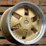 R20x11  5X112  ET  32  66.6  AT674  (LU1831)  Gold+Polished (YP)  For MER  (K3)  (MONOBLOCK Style Rear+Front)