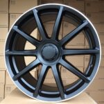 R20x8.5  5X112  ET  38  66.6  BK913  Black Half Matt+Polished Lip (BLHMPL)  For MER  (K2)  (Rear+Front)