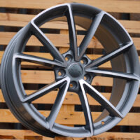 R17x7.5  5X112  ET  42  66.5  BK703  Grey Polished Half Matt (MGHM)  For AUD  (L1)  ((AKC 75 Eur))