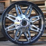 R17x8  12X135/139  ET  0  110.1  QC801  Black Polished (MB)  For 4X4  (R)  ((AKC 80 Eur))