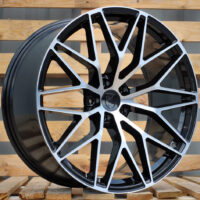 R21x10  5X112  ET  19  66.5  3S1067  Black Polished (MB)  For PORCH  (P2+K4)  (HYBRID FORGED(Rear+Front))