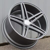 R19x9.5  5X120  ET  38  72.6  QC521  Grey Polished Half Matt (MGHM)  For RACIN  (N)  ((AKC 70 Eur))