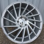 R19x9.5  5X120  ET  38  72.6  LU589  (M7R)  Machined Silver (MS)  For RACIN  (K7)  ((AKC 60 Eur) Style Vossen (Right side))