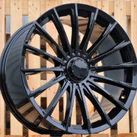 R20x9.5  5X112  ET  35  66.6  B1499  Black (BL)  For MER  (P2)  (Rear+Front)