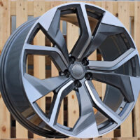 R22x10  5X112  ET  26  66.5  B1637  (B376)  Grey Polished (MG)  For AUD  (K3)