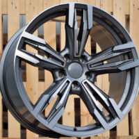 R17x8  5X120  ET  34  72.6  BY983  Grey Polished+Powder Coating (MGPC)  For BMW  (R+P)