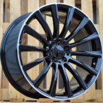 R16x7  5X112  ET  42  66.6  B1048  (XFA25)  Black+Polished Lip (BLPL)  For MER  (R+D2)  ((AKC 65 Eur))