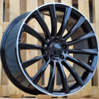 R16x7  5X112  ET  42  66.6  B1048  (XFA25)  Black+Polished Lip (BLPL)  For MER  (R+D2)  ((AKC 65 Eur))