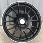 R19x8.5  5X120  ET  35  72.6  QC111  Black Half Matt+Polished Lip (BLHMPL)  For RACIN  (K4)  (REAR+FRONT BBS MOTORSPORT)
