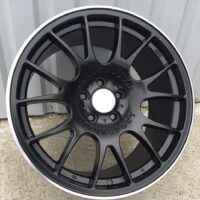 R19x8.5  5X120  ET  35  72.6  QC111  Black Half Matt+Polished Lip (BLHMPL)  For RACIN  (K4)  (REAR+FRONT BBS MOTORSPORT)