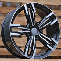 R17x8  5X120  ET  20  74.1  BY983  (BK5730)  Black Polished (MB)  For BMW  (L6+R+P)