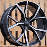 R22x9.5  5X112  ET  31  66.5  B5801  (IN5499)  Black Polished (MB)  For VW  (K8)  (New TOUAREG)