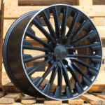 R18x8  5X112  ET  43  66.6  FBX132  Black Half Matt+Polished Lip (BLHMPL)  For MER  (Z5+K8)  (HYBRID FORGED)
