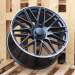 R21x10  5X112  ET  62.5  66.6  FE230  Black Half Matt+Polished Lip (BLHMPL)  For MER  (N2)  (REAR+FRONT)