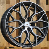 R17x7.5  5X100  ET  40  57.1  B5812  Black Polished (MB)  For RACIN  (K2+D3)  (Style Vossen)