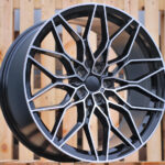 R20x9.5  5X120  ET  38  72.6  IN292  (IN0292)  Black Polished (MB)  For BMW  (P1+P2+Z5)  (Rear+Front)