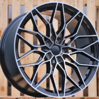 R20x9.5  5X120  ET  38  72.6  IN292  (IN0292)  Black Polished (MB)  For BMW  (P1+P2+Z5)  (Rear+Front)
