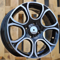 R15x6  4X98  ET  35  58.1  B5164  Black Polished (MB)  For FIAT  (K4)
