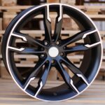 R18x9  5X120  ET  38  72.6  B1257  Black Polished Half Matt (MBHM)  For BMW  (P1)  ((AKC 75 Eur))