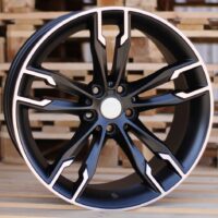 R18x9  5X120  ET  38  72.6  B1257  Black Polished Half Matt (MBHM)  For BMW  (P1)  ((AKC 75 Eur))