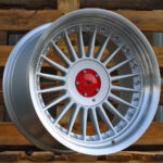 R17x9  5X120  ET  15  74.1  7307R  Silver+Polished Lip (SP)  For BMW  (P1+P+Z6)  (ALPINA Style (Front+Rear))