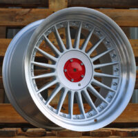 R17x9  5X120  ET  15  74.1  7307R  Silver+Polished Lip (SP)  For BMW  (P1+P+Z6)  (ALPINA Style (Front+Rear))