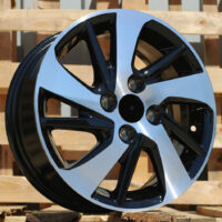 R15x5.5  4X100  ET  45  54.1  F0458  (SW121)  Black Polished (MB)  For TOYOT  (P1)