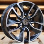 R15x6.5  5X108  ET  45  67.1  B5087  Black Polished Half Matt (MBHM)  For RACIN  (R+L4)