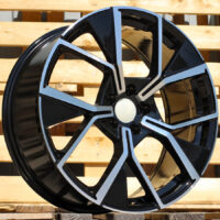 R20x8.5  5X112  ET  38  57.1  Y1196  (FA010)  Black Polished (MB)  For VW  (Z6)  (New Tiguan)