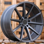 R20x10  5X120  ET  38  72.6  QC1122  Grey Polished Matt (MGM)  For RACIN  (K3+A)  ((AKC 100 Eur) Style Vossen)